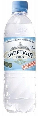 Вода "Липецкий Бювет" 0.5 литра, негаз., ПЭТ, 12 шт.в уп. от магазина Одежда+