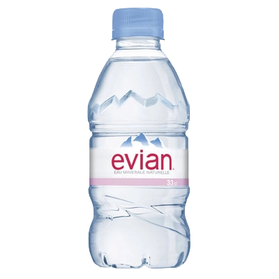 Минеральная вода без газа "Evian/Эвиан" 0,33 литра пэт. Упаковка 24 шт.