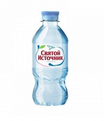 Вода "Святой Источник" 0,33 литра, негаз., ПЭТ, 12 шт. в уп.
