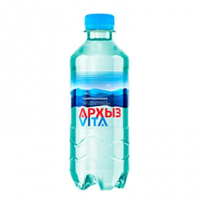 Вода "Архыз" 0.33 литра, газ., ПЭТ, 12 шт. в уп.