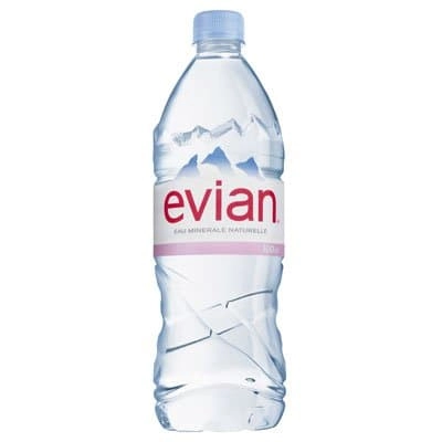 Минеральная вода без газа "Evian/Эвиан" 1 литр пэт. Упаковка 6 шт.